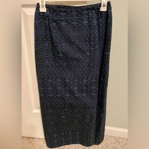 Perfect Blue & Black Wrap Skirt